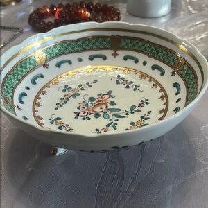 Elegant Floral Decorative Bowl